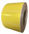 32 00549 - Etiketa 105 mm x 45 mm, Pololesklý papír, Žlutá, Dutinka 40 mm, 1000 ks/kotouč, Permanentní lepidlo,  Průměr kotouče 98 mm