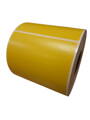 32 00842 - Etiketa 100 mm x 100 mm, Matný papír, Žlutá, Dutinka 40 mm, 600 ks/kotouč, Permanentní lepidlo, Průměr kotouče 137 mm