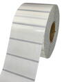 32 00221 - Etiketa 60 mm x 25 mm, Polypropylen, Transparentní, Dutinka 40 mm, 2500 ks/kotouč, Permanentní lepidlo